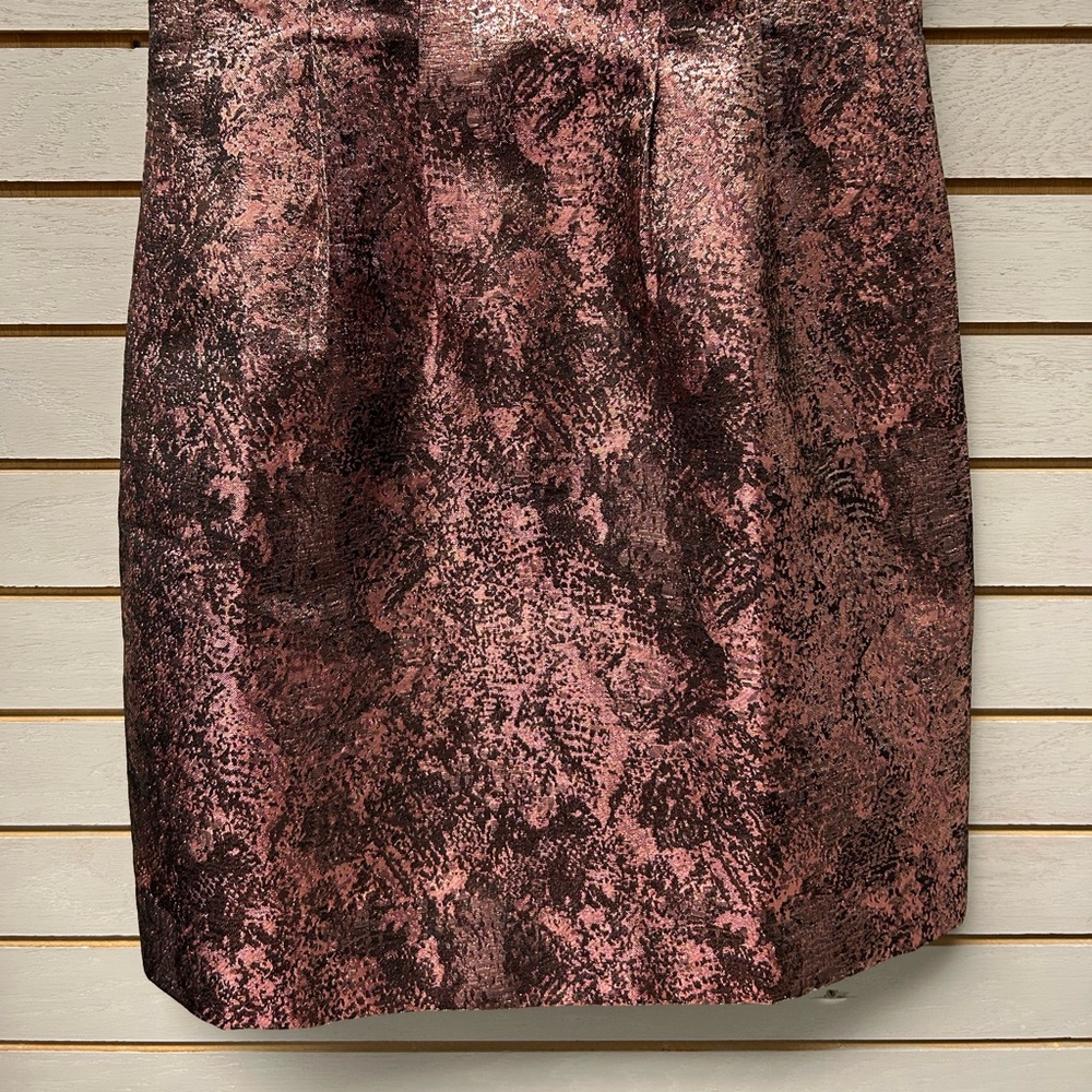 White House Black Market Rose Gold Mini Dress - Picture 5 of 6
